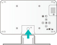 便利な自立用スタンドも付属