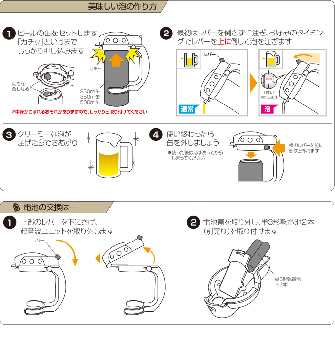 美味しい泡の作り方