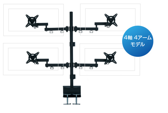 4画面マルチディスプレイ（クアッドディスプレイ）環境を構築