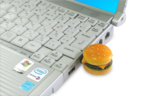 ハンバーガー / ホットドッグ / ピザ / サンドイッチ型のUSBフラッシュメモリ！