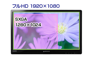 フルHD(1920×1080)対応！ワイド画面で快適操作