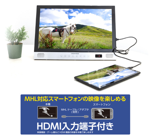 HDMI入力端子付き