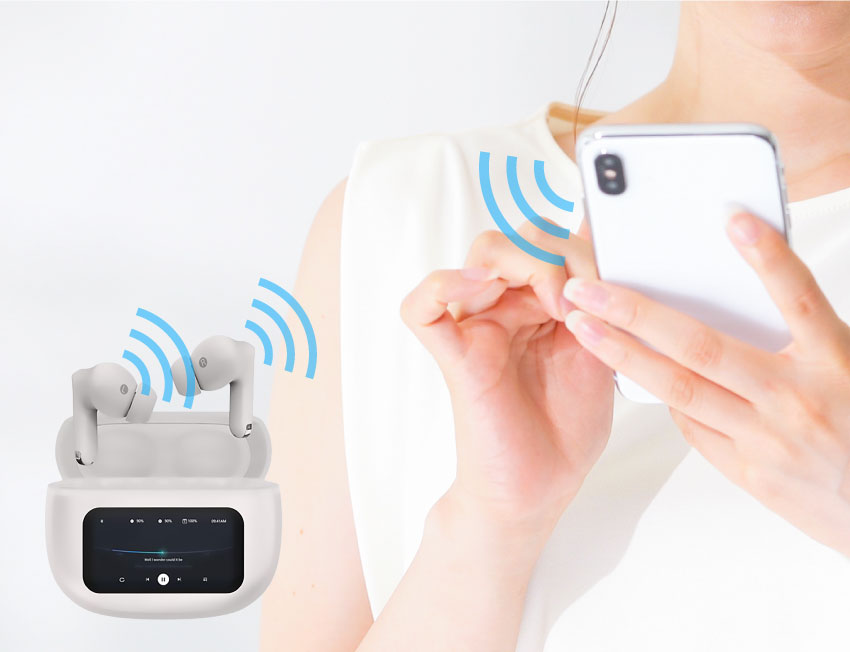 ケースから出すだけでオート電源ON＆オートペアリング機能