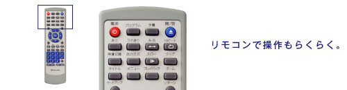わかりやすい日本語表記リモコンが付属