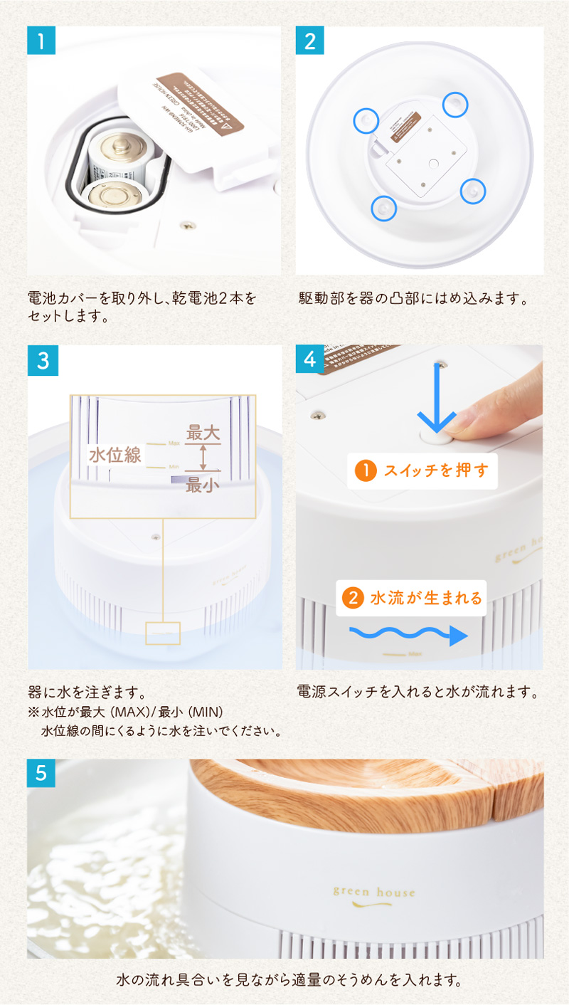 乾電池駆動