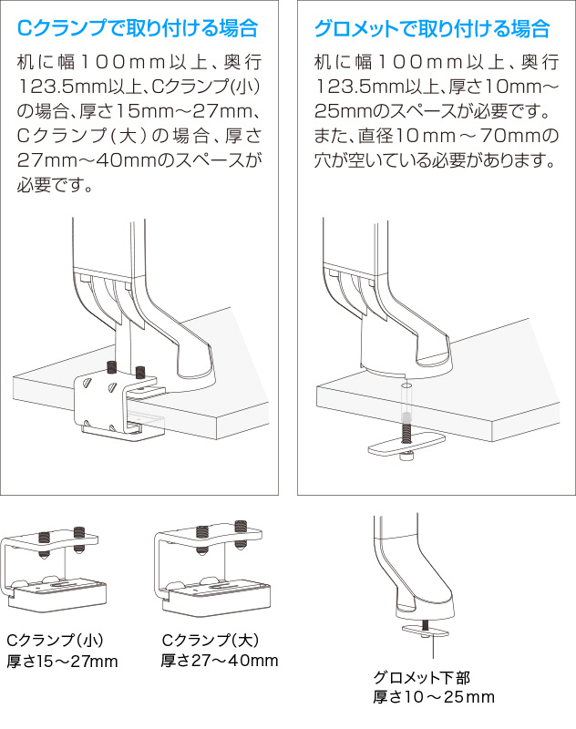 しっかり固定するから転倒に強い