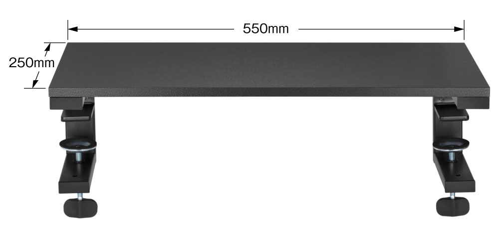 250×550mmの広々天板