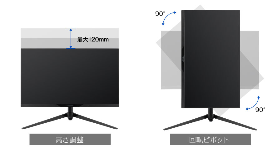 グリーンハウス ゲーミングモニター　23.8インチ　GH-ELCG238B-WH