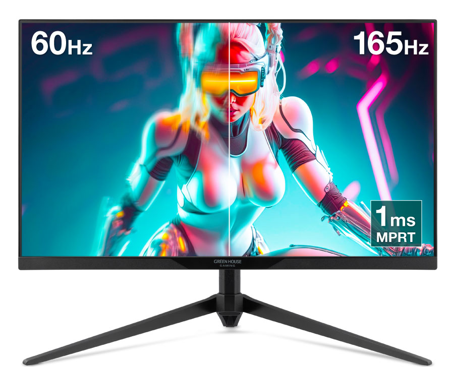 グリーンハウス 23.8型ワイドゲーミング液晶ディスプレイ 165Hz 23.8