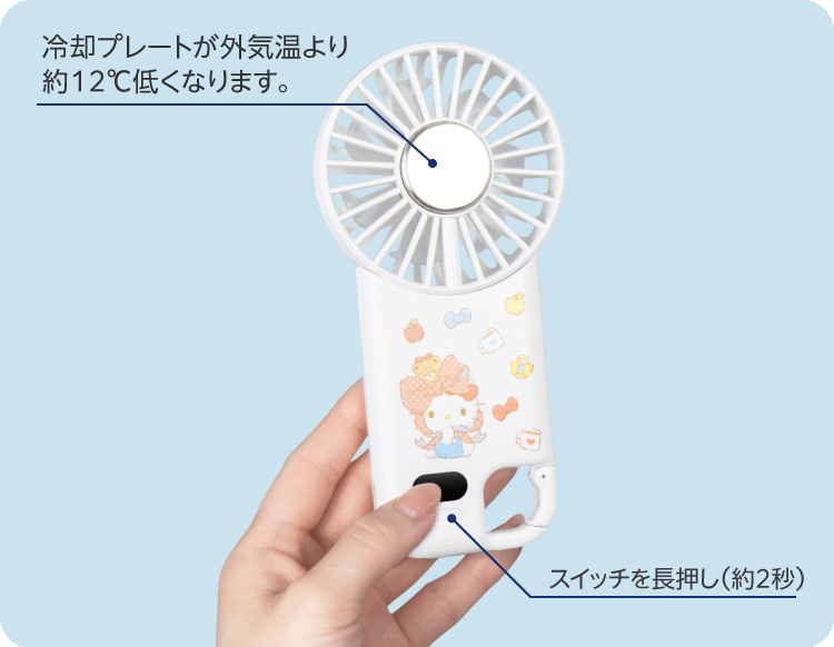 ペルチェ式の冷却プレートでさらにヒンヤリ