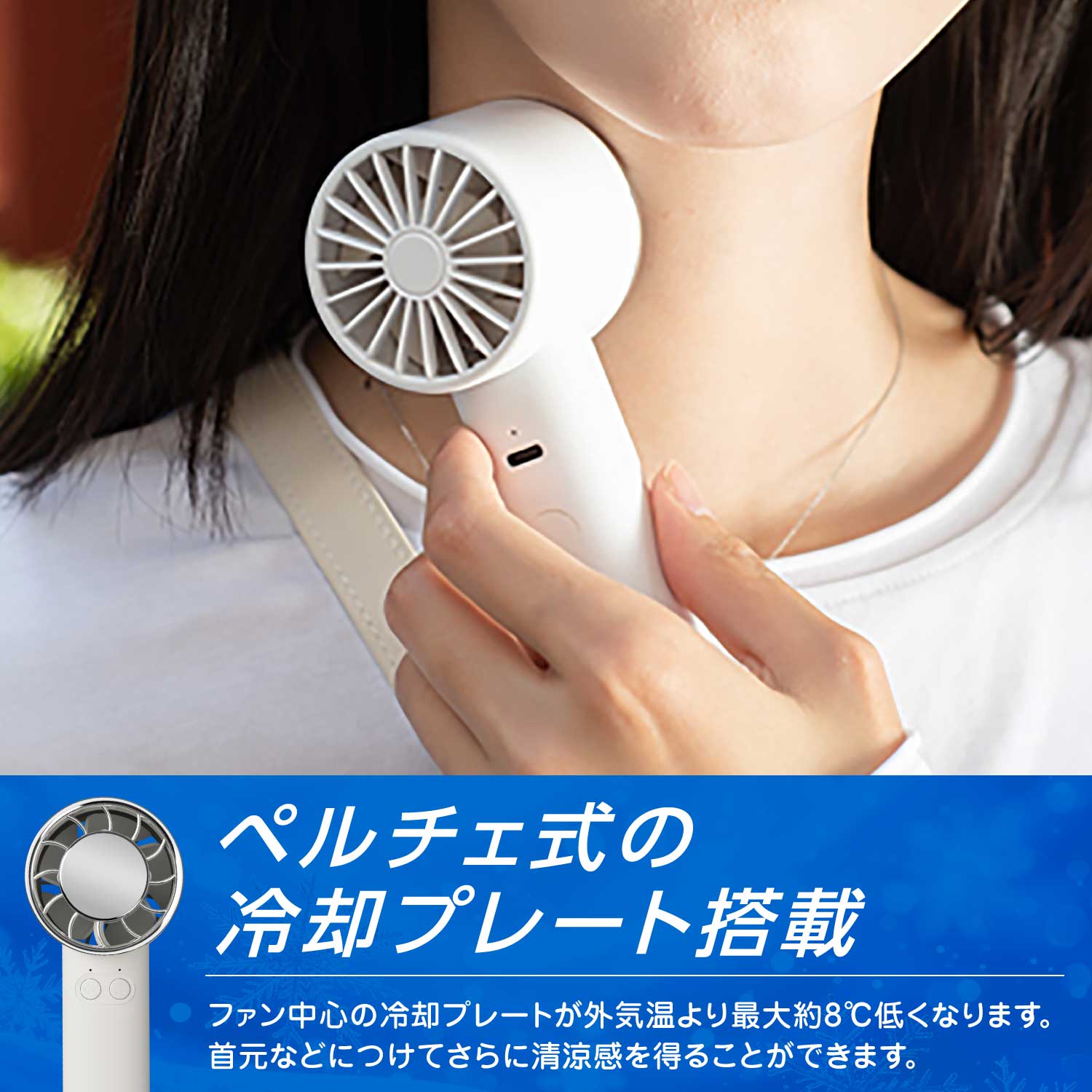 ペルチェ式の冷却プレート搭載