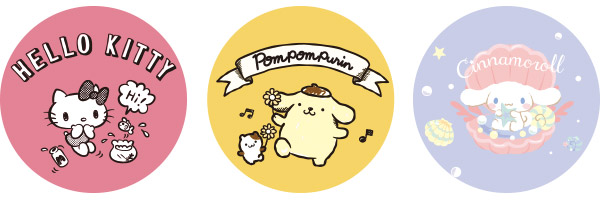 ハローキティ・ポムポムプリン・シナモロール　サンリオキャラクターのUSB扇風機