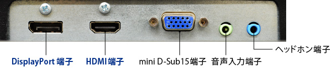 著作権保護技術HDCPに対応したDisplayPort、HDMI端子搭載