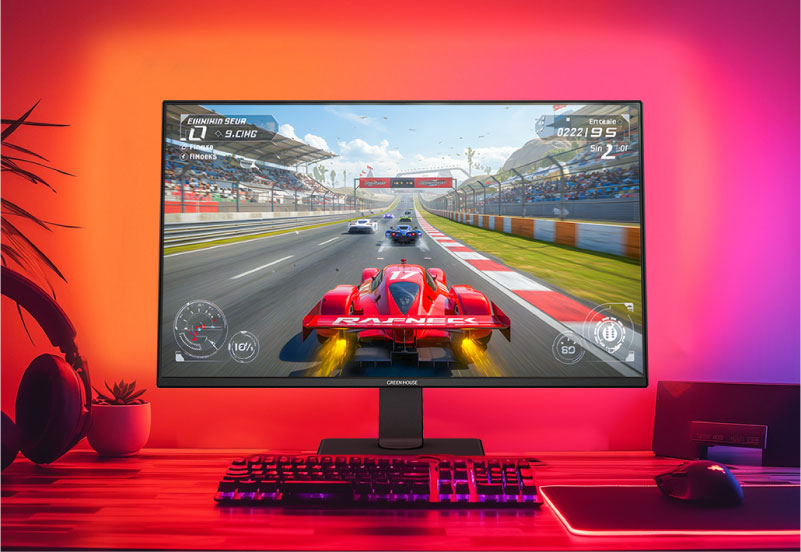 最高リフレッシュレート100Hzの高速駆動液晶パネルを採用