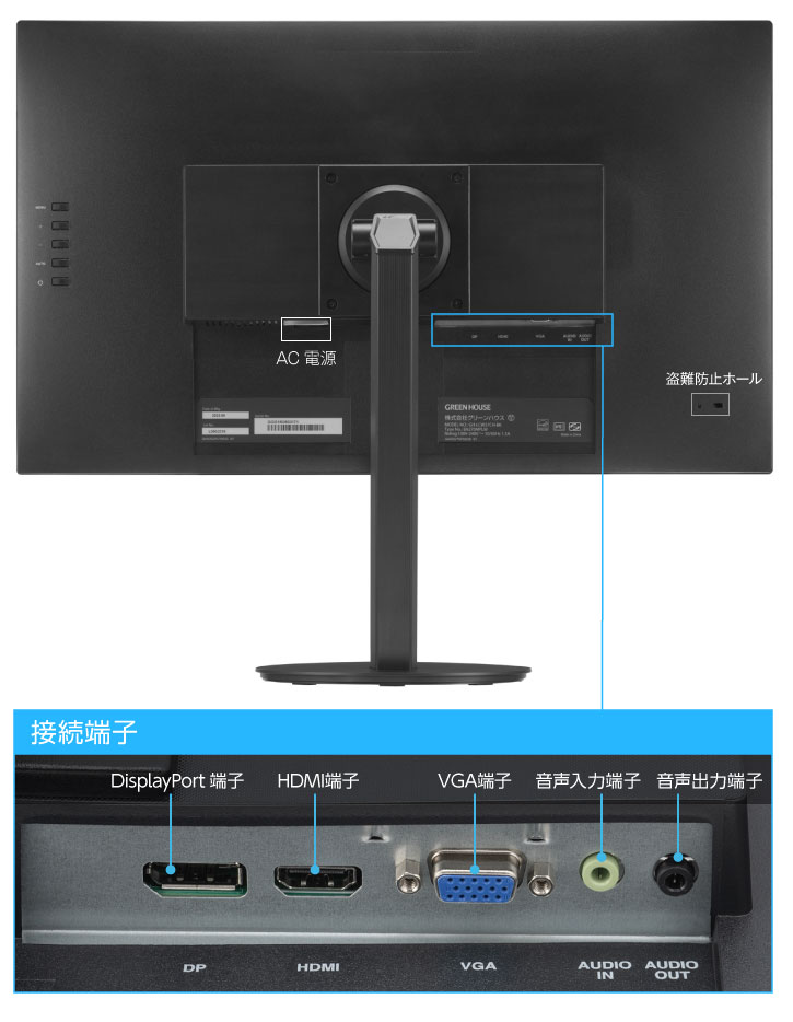 ハイビジョン映像が楽しめるHDMI端子搭載