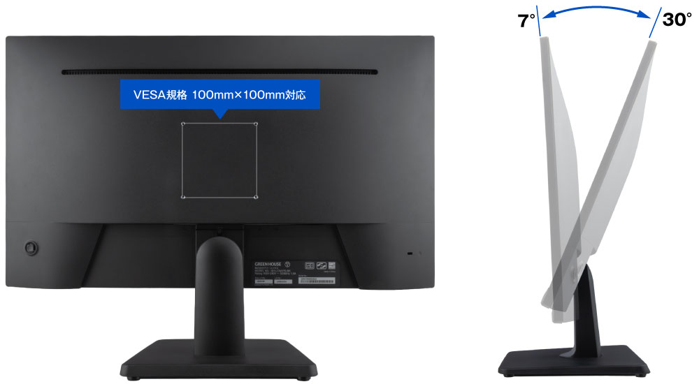 アームの取付けが可能なVESA規格