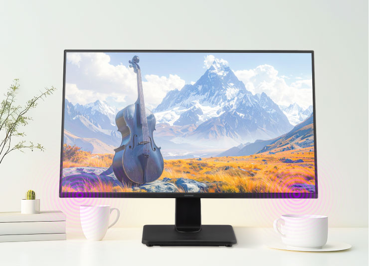 ステレオスピーカー(2.5W+2.5W)を内蔵