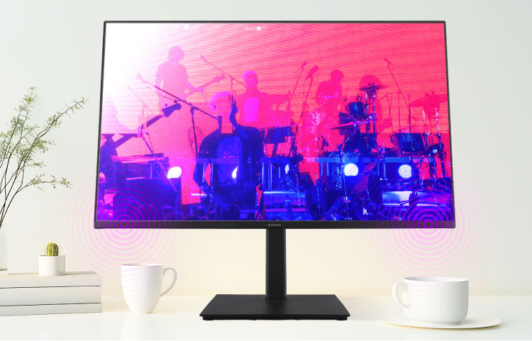 ステレオスピーカー(2.5W+2.5W)を内蔵