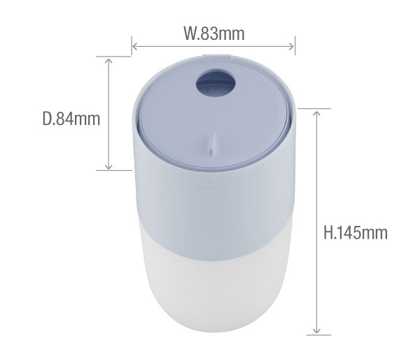デスク回りに最適なコンパクトサイズ