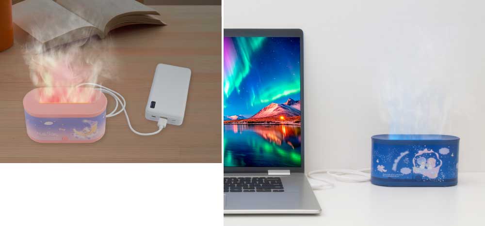 パソコンのUSBポート&モバイルバッテリー(別売)対応