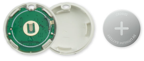 電池は交換して繰り返し利用可能(CR2032)