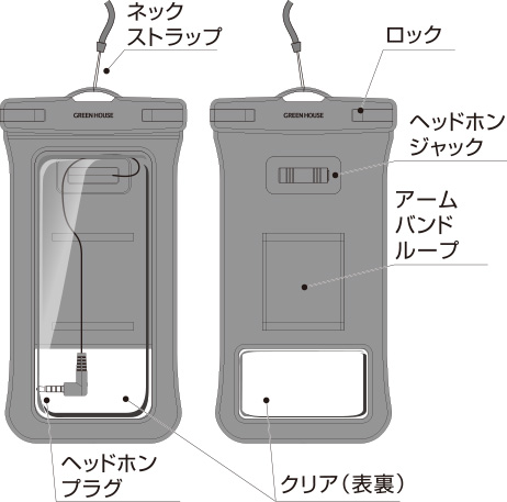 首に下げて持ち運べるネックストラップ付き