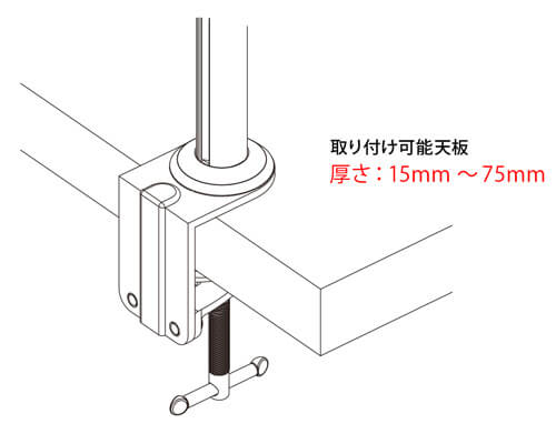 取り付け可能天板