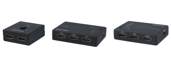 複数のHDMI機器の映像を切り替える<br class="pc">HDMIセレクタ3種をリニューアルして新発売!