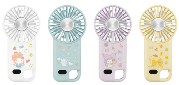 サンリオキャラクターズとコラボした<br>冷却プレート付きハンディファンが新発売