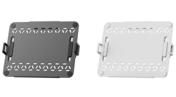 好みのモニターアームにノートPCを設置できる、<br class="pc">サイドホルダーが上下に移動するモニターアーム用ノートPCトレイ新発売！