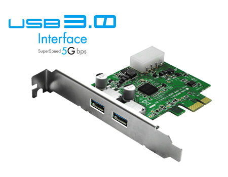 最大転送速度5Gbps　PCI Express x1用USB3.0対応増設インターフェースボード新発売！！