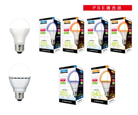 LED照明「elchica(エルチカ)」から密閉器具に対応したLED電球4シリーズが新発売！