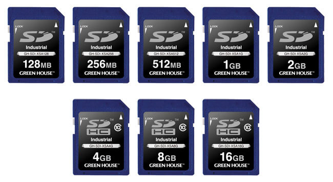 組み込み機器で幅広く使えるインダストリアル(工業用)SDメモリーカード ...