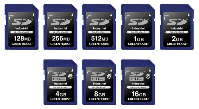 グリーンハウス　GH-SDI-XSA16G [16GB] 工業用 | GH-SDI-XSAシリーズ | GREEN HOUSE グリーンハウス