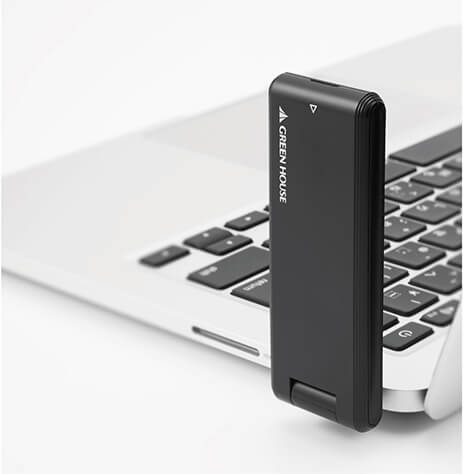 グリーンハウス docomo/auのmicroSIM対応 LTE USBドングル GH-UDG-MCLTE2C-WH : グリーンハウス docomo⁄auのmicroSIM対応 LTE USB