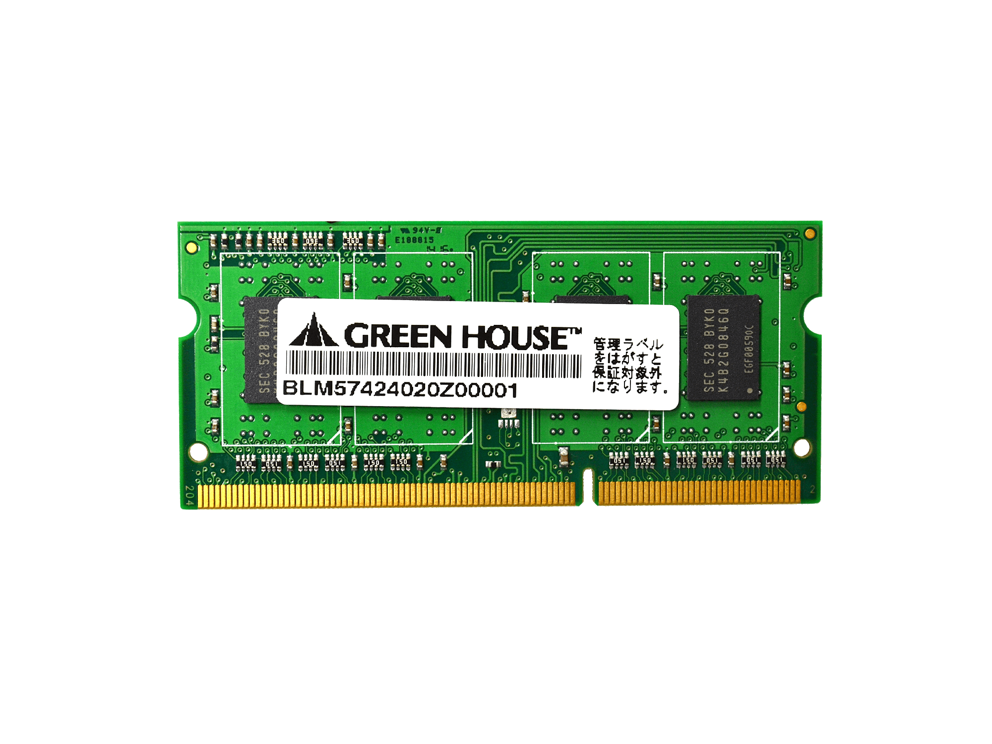 グリーンハウス　DDR3　204pin　ノートPC向け　1333MHz(PC3-10600)対応　GH-DWT1333-8GB-