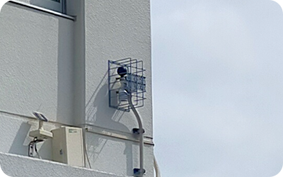 暑さ指数-WBGT-計測機器設置場所の例学校外の画像