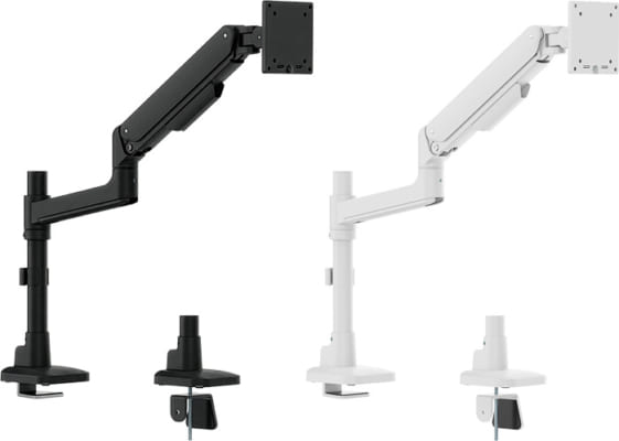 【直販Web限定モデル】<br>最大49インチの大型モニターに対応し、<br class="pc">デスクの上から簡単に取り付けられる<br class="pc">メカニカルスプリング式モニターアーム「GH-AMFC1シリーズ」を新発売！