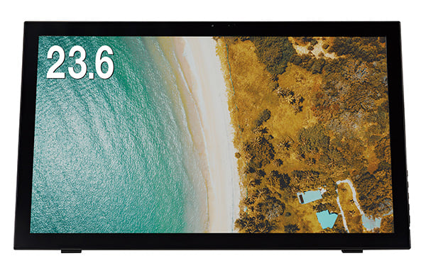 グリーンハウス モニター 23.6型タッチパネル WEBカメラ内蔵