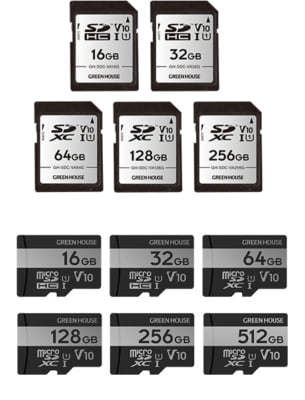 UHSスピードクラス1 / ビデオスピードクラス V10に対応した<br class="pc">SDHC/SDXCカード、microSDHC /microSDXCカード新発売！