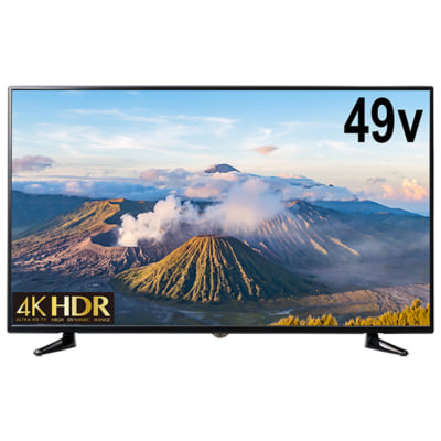 HDR実装で市場最安値の4万円台<br><span class="fs12 sup">※</span>日本製ボード採用 4K/HDR対応49型液晶テレビを新発売 <br>～ゲオショップ・ゲオマート限定で4月28日(土)より発売!～