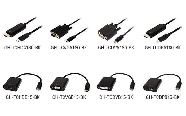 USB Type-CをHDMIなど各種映像出力端子に変換する USB Type-C映像変換ケーブル / アダプタ８種 新発売！ | GREEN  HOUSE グリーンハウス
