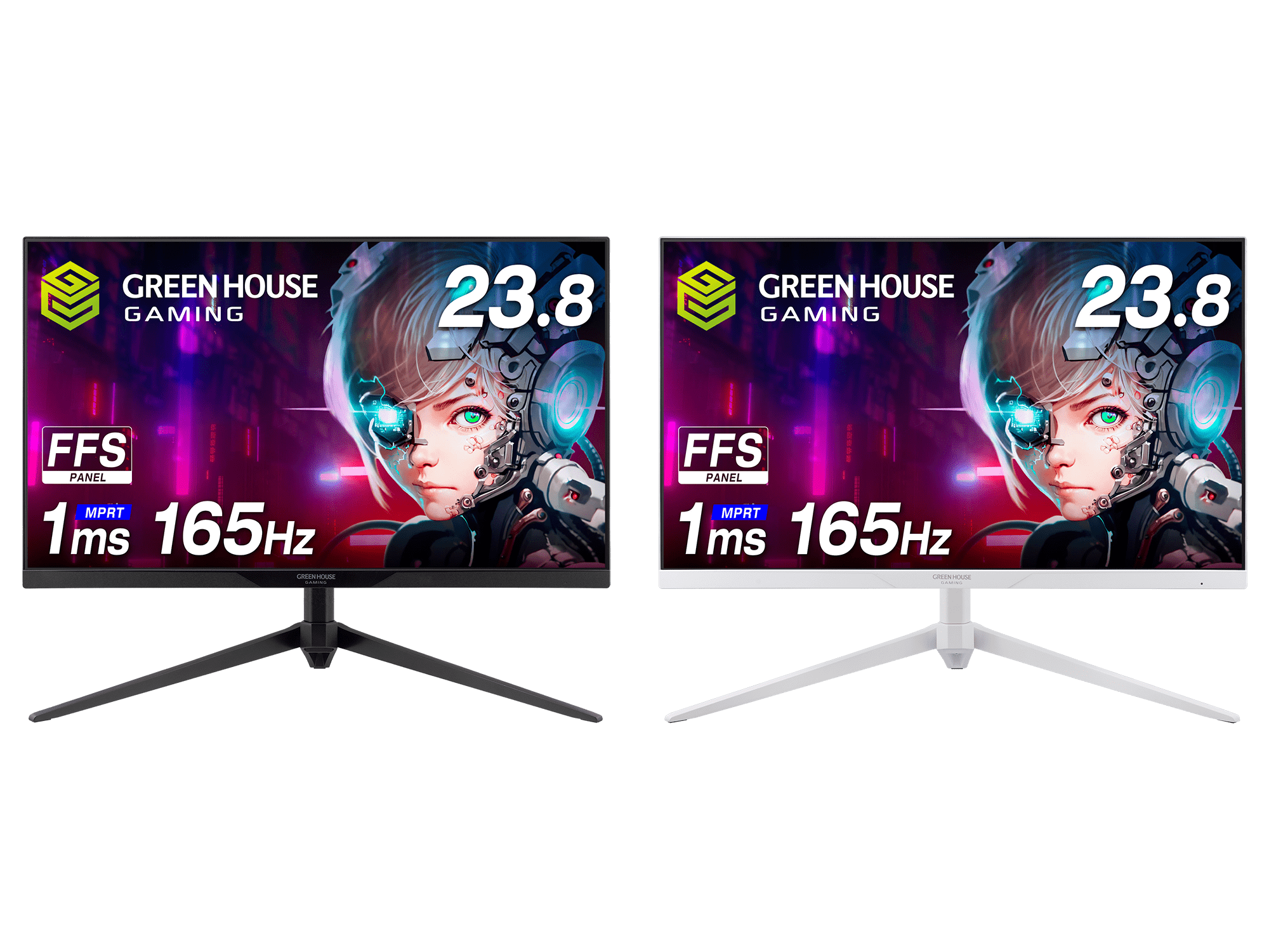 グリーンハウス 23.8型ワイドゲーミング液晶ディスプレイ 165Hz 23.8